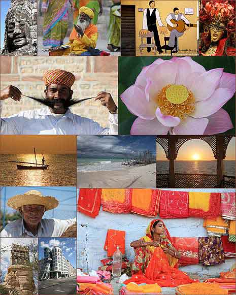 collage voyagevirtuel autour du monde