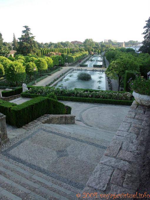 Bassins du jardin, Alcazar Cordoue - Espagne, Andalousie