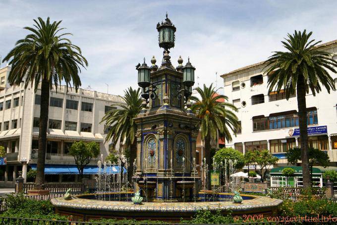 Fontaine plaza Alta, Algesiras - Espagne, Andalousie