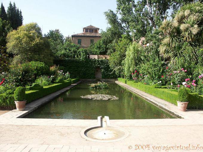 Plan d'eau, Alhambra Generalife Granada - Espagne