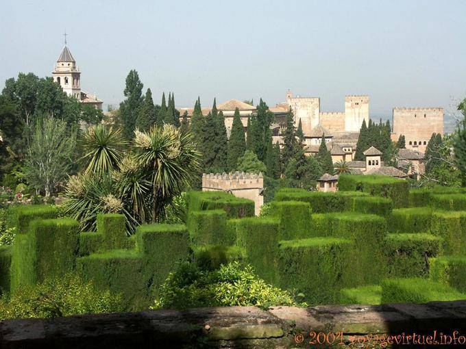 Jardines Bajos del Generalife, Alhambra Grenade - Espagne