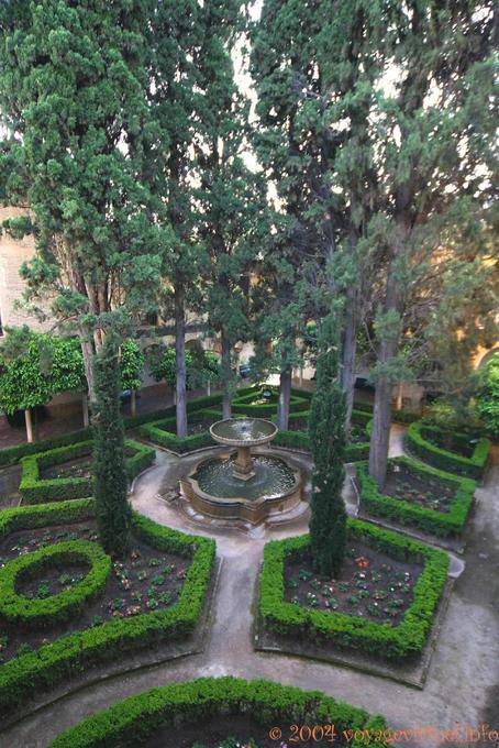 Patio de la Lindaraja, Alhambra Nasrides Grenade - Espagne, Andalousie