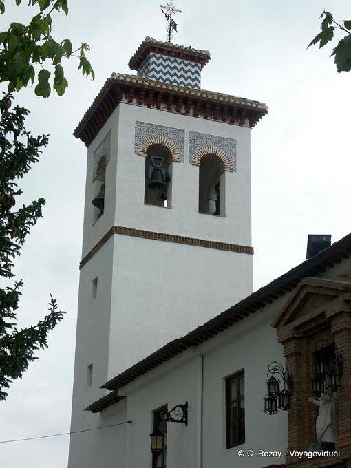 Clocher particulier de Portugos, Alpujarras - Espagne