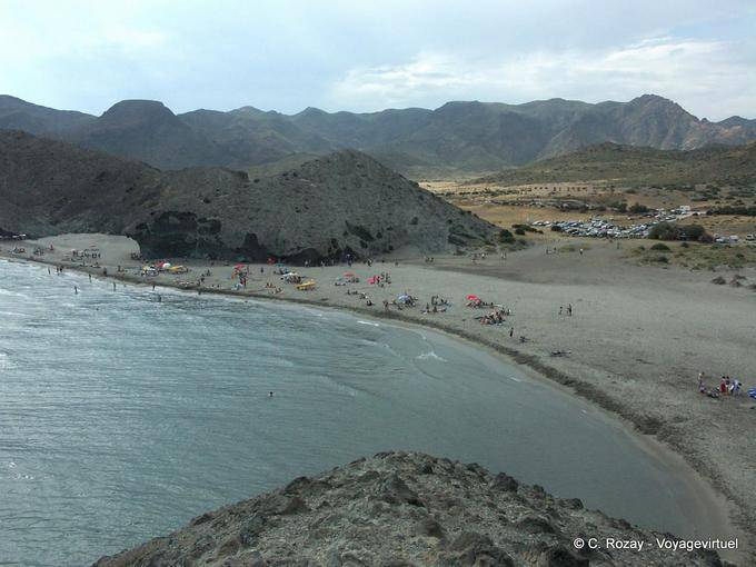 Panorama playa Monsul, Cabo De Gata - Espagne, Andalousie