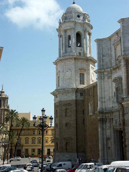 Gros-plan sur le clocher, Cadix - Espagne
