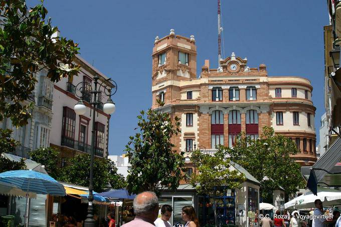 La poste de Cadix - Espagne, Andalousie