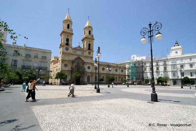 Plaza San Antonio, Cadix - Espagne, Andalousie