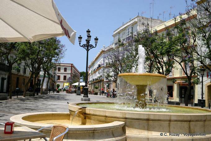 Fontaine sur place, Cadix - Espagne, Andalousie