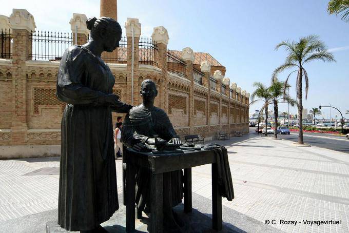 Statues de bronze, Cadix - Espagne, Andalousie