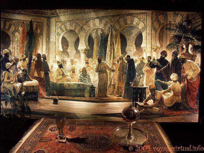 Reproduction d'une scène pendant le califat, Calahorra Cordoue - Espagne