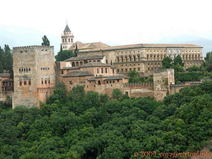 Panorama sur l'Alhambra, Grenade - Espagne