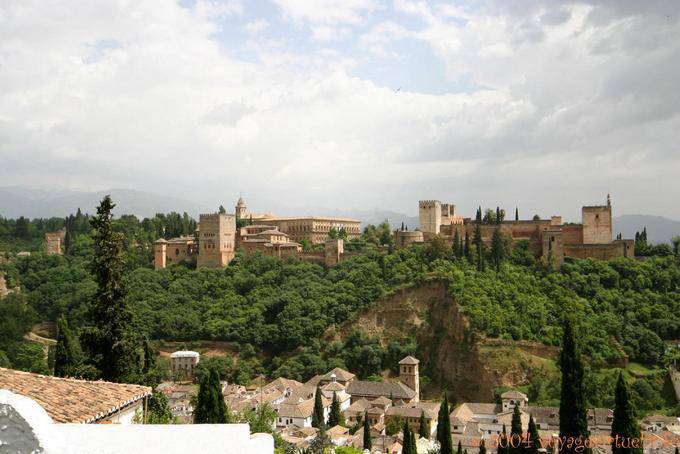 Vue générale sur Alcazaba, Grenade - Espagne