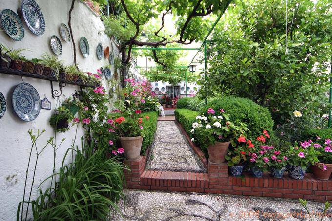 Albaicin Jardin des assiettes, Grenade - Espagne