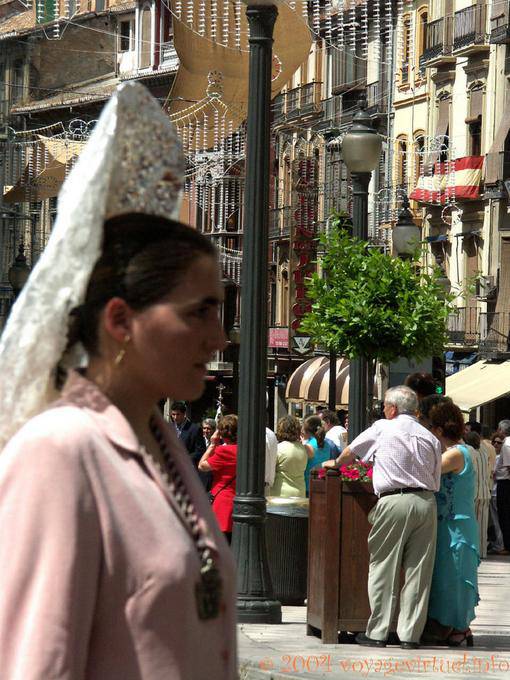 Coiffe andalouse typique, Grenade - Espagne