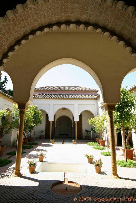 Un des patios de l'Alcazaba, Malaga - Espagne, Andalousie