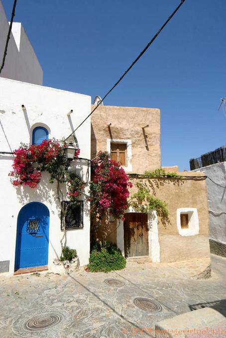Impression grecque dans une ruelle de Mojácar - Espagne, Andalousie
