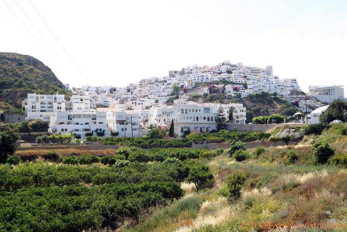 Panorama sur Mojácar dans la province d'Almería - Espagne