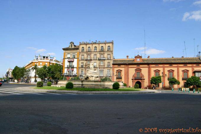 Fuente de Hispalis, vue depuis la Calle San Fernando, Séville - Espagne