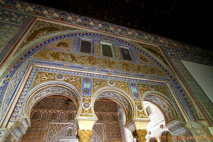 Arc triple du salon des Ambassadeurs, Alcazar de Séville - Espagne