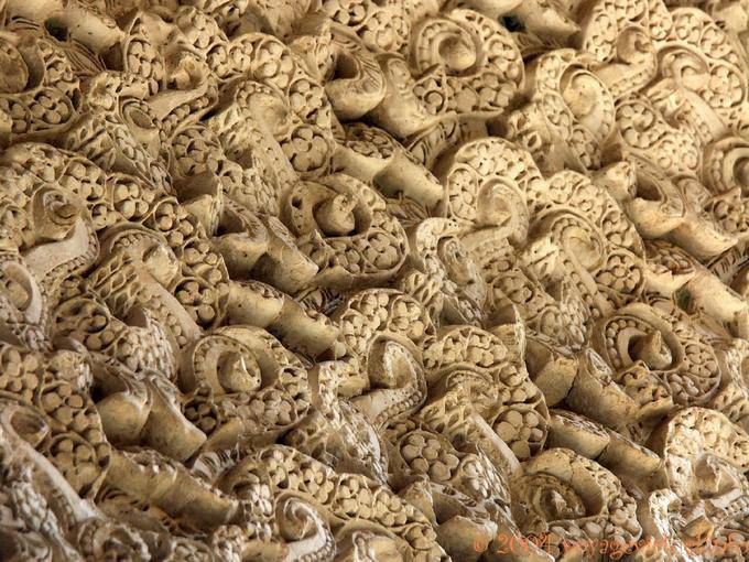 Détail du patio des poignets, Alcazar de Séville - Espagne