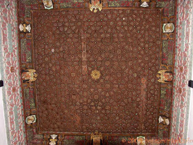 Plafond Alcoba Real, Alcazar de Séville - Espagne