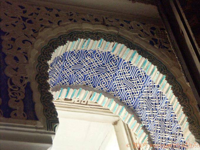 Entrelacs mudejar, Alcazar de Séville - Espagne