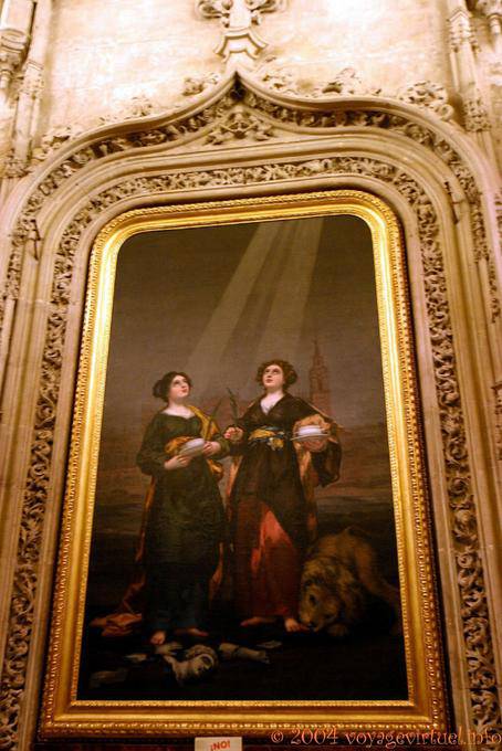 Tableau en incrustation, Cathédrale de Séville - Espagne