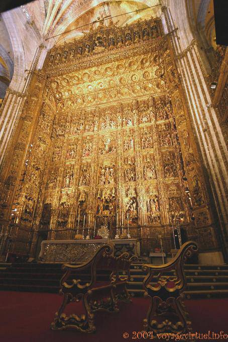 Retable de la grande chapelle, Altar Mayor, Cathédrale de Séville - Espagne