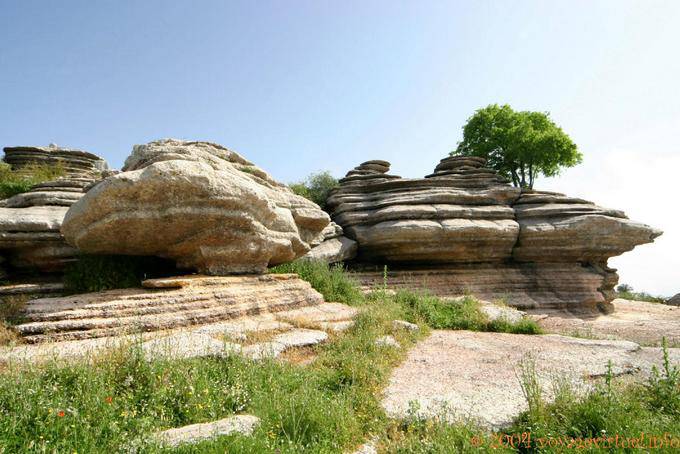 Erosion marquée Torcal de Antequera - Espagne