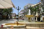Fontaine sur place, Cadix, Espagne.