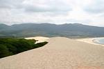 Dunes de sable blanc, Punta Paloma, Espagne.