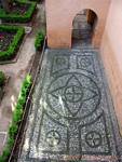 Mosaique de galets, Alhambra Nasrides Grenade, Espagne.