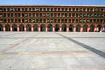 Arcades de la place de la Corredera, Cordoue, Espagne.