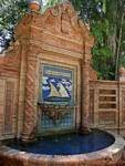 Fontaine aux bateaux, Parc de María Luisa, Séville, Espagne.
