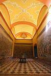 Salon des tapisseries (Sala de los tapices), Palacio Gótico, Alcazar de Séville, Espagne.