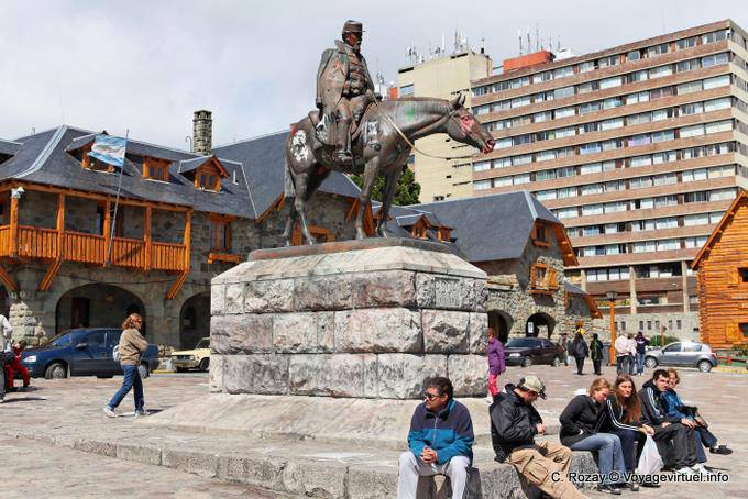 Statue du Général Roca, Plaza del Centro Civico, Bariloche - Argentine
