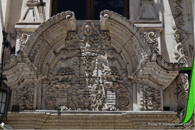 Avenida Florida, détail de l'Immeuble Falabella, Buenos Aires - Argentine