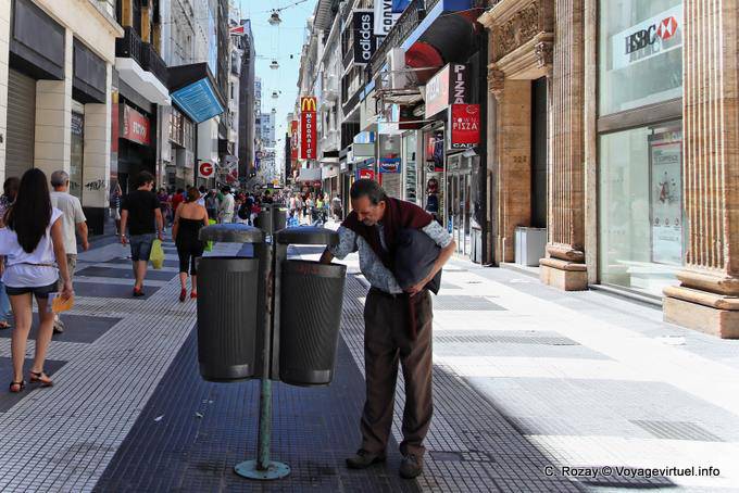 Avenida Florida, pauvreté, Buenos Aires - Argentine