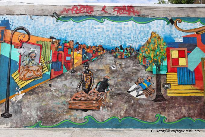 La Boca, angle Lamadrid et Valle Iberlucea, Buenos Aires - Argentine