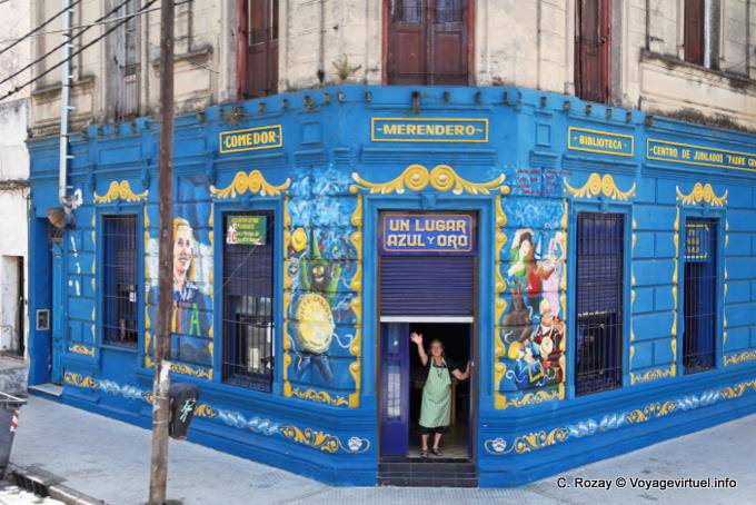 Un lugar azul y oro, restaurant de La Boca, Buenos Aires - Argentine