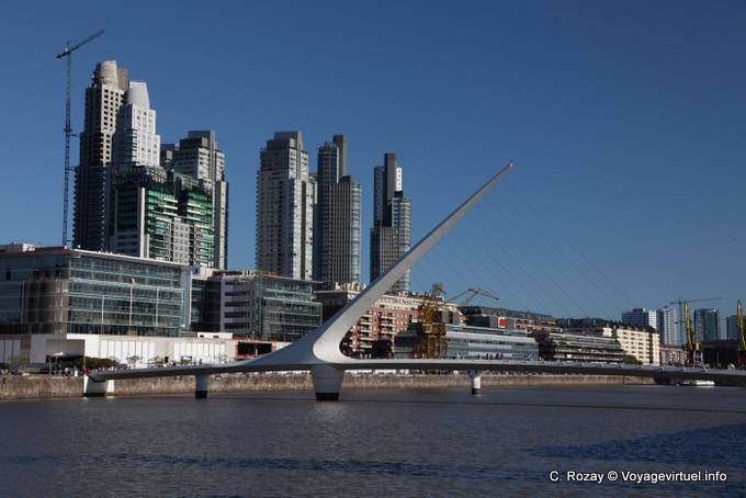 Depuis Pierina dealessi, Porto Madero, Puente de la Mujer, Buenos Aires - Argentine