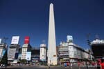 Plaza de la Republica Obelisco, Buenos Aires, Argentine.