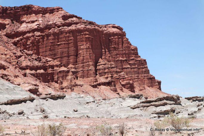 Roche rouge, Ischigualasto, Vallée de la Lune - Argentine