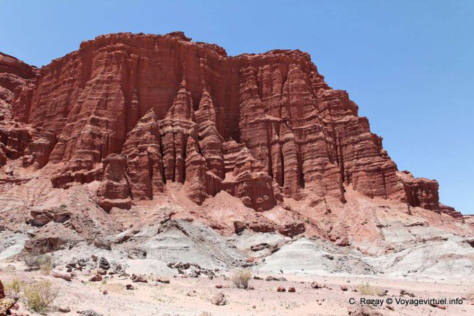 Autre vue de la catedral, Ischigualasto, Valle de la Luna - Argentine