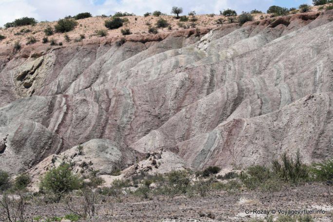 Barrancas grise, Ischigualasto, Valle de la Luna - Argentine