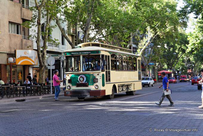 Bus antique, Mendoza Avenida San Martin - Argentine