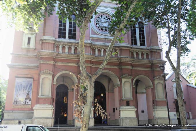 Fronton et portail, Mendoza Basilica San Francisco - Argentine