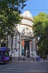 Edifice de la banque de Plaza San Martin, Mendoza, Argentine.