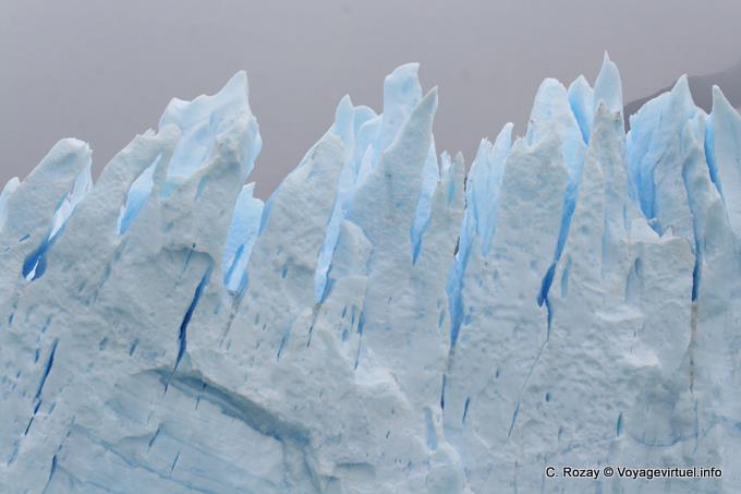 Pointes de glace, glacier Perito Moreno, El Calafate - Argentine
