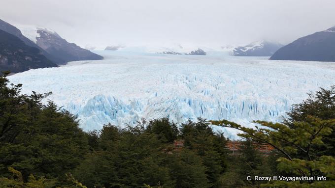 Panorama sur le front du glacier, glacier Perito Moreno, El Calafate - Argentine